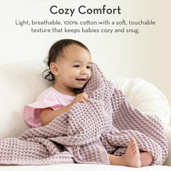 In crib setting, Bella Tunno blanket adds gentle warmth during nap time.