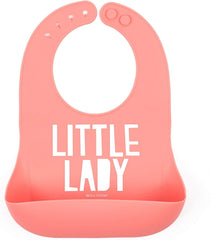 Bella Tunno Wonder Bib adjustable-neck design supports growing babies during meals