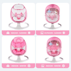 Bellababy compact portable swing saves space in small rooms