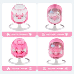 Bellababy breathable-soft-seat with double-sided cushion provides year-round comfort