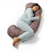 BellaMoon C-Shaped Pregnancy Pillow full-length side sleeping support.