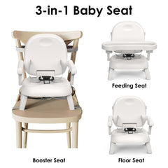 Bella's Friends adjustable tray with three positions for growing toddlers.