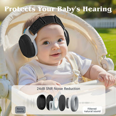Bella's Friends earmuffs demonstrate adjustable straps for growing toddlers.