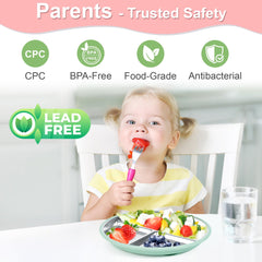 Bella's Friends dishwasher-safe suction plate for easy cleaning