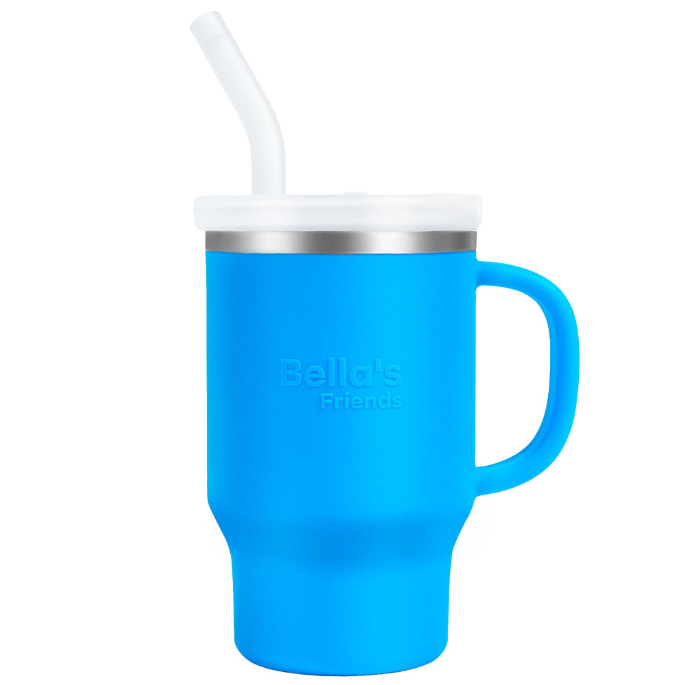 Bella's Friends Handy Mini Tumbler 9oz with soft silicone straw for gentle sipping