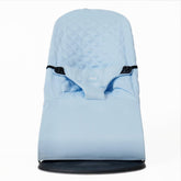 Belltop fabric seat cover for Bouncer in soft blue delivers cozy comfort for delicate baby skin