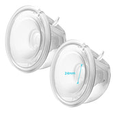 Belmikal wearable pump parts featuring a 24mm flange for comfortable milk collection.