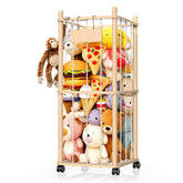 Belveora stuffed animal storage unit assembled for tidy playroom organization.