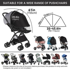 Bemece net with two-way zip allows easy access to the baby without disassembly.