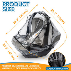 bemece car seat rain cover all-around protection against weather