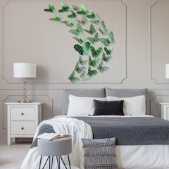 Bememo 3D butterfly wall decal 10 cm, style B, ideal for nurseries.