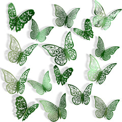 Bememo 3D butterfly wall decal 8 cm, style A, adds shimmering focal point to walls.