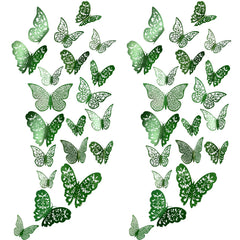 Bememo 3D butterfly wall decal 8 cm, style B, creates playful ambience in rooms.