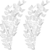 Bememo 3D butterfly wall decal style A, 8 cm, adds gentle charm to smooth surfaces.