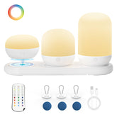 Benaep 3in1 night lights giving gentle bedtime illumination in kids' rooms.