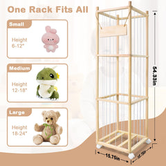 BENCHRY stuffed animal storage brake wheels offer smooth mobility for room rearrangement