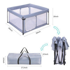 Bend River playpen folded in convenient travel bag for transport