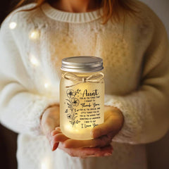 BeneCharm Best Aunt Ever decor jar adds personal charm to any room.