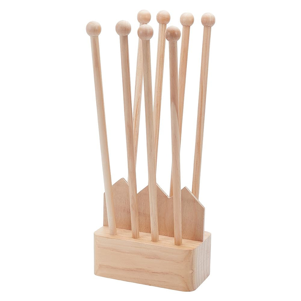BENECREAT plastic bag drying rack with eight poles for batch drying.