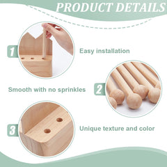 BENECREAT removable rods save space when not in use.
