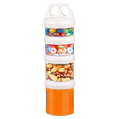 BeneLabel stackable containers with twist-lock seal for pantry organization