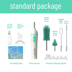 Benifi baby bottle brush set with long handle for thorough cleaning.