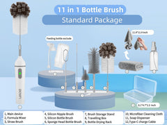 Benifi Electric Bottle Cleaner Pro assembled, showcasing 11-in-1 versatility.