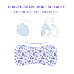Benoxine 18-5x8-7-inches burp cloth provides ample shoulder coverage.
