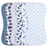 Benoxine 6-pack burp cloths featuring soft cotton protecting delicate skin