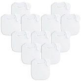 Benoxine baby bibs with soft absorbent outer layer for dry clothes and skin comfort
