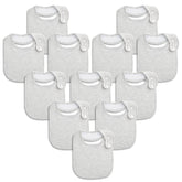 Benoxine baby bibs with soft cotton front to absorb drool and protect outfits.