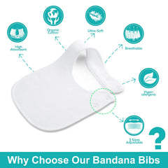 Benoxine bandana bib set of 12 colors matches outfits