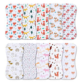 Benoxine burp cloth with soft microfiber front for gentle protection.
