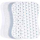 Benoxine burp cloths six-pack absorbent cotton for daily mess control.