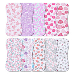 Benoxine burp cloths front view highlights soft microfiber for gentle baby skin.