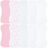 Benoxine burp cloth with soft microfiber front for gentle baby comfort and absorbency.