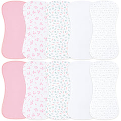 Benoxine burp cloth with soft microfiber front for gentle baby comfort and absorbency.