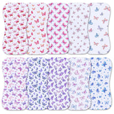 Benoxine soft-microfiber-front burp cloth, gentle on baby's skin during feeds.