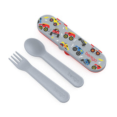 Bentgo Kids Fork close-up showing easy-grip design for small hands.