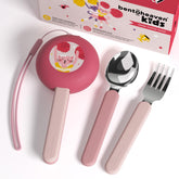Bentoheaven kids travel utensils case with buckle for secure on-the-go meals