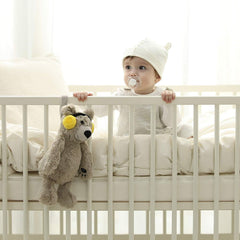BEREST cry-activated sensor toy responding to fussing for soothing time