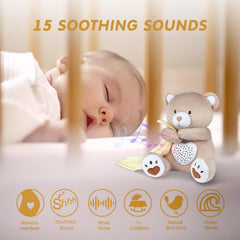 BEREST bear detects baby cries and starts calming music automatically.
