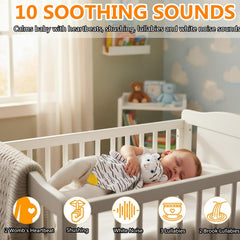 BEREST heartbeat sounds – uterine-mimic audio to calm fussy newborns at nap time.