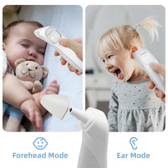 Berrcom thermometer in ear mode providing accurate measurements with minimal disturbance.