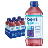 Berri Lyte acai berry flavor bottle promotes kid-friendly hydration with organic ingredients.