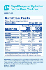 Close-up of coconut water and guava ingredients in Berri Lyte.