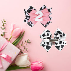 Besaleck glitter bow hair clip adds subtle shine to daily outfits.