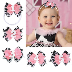 Besaleck two-pack hair bows for toddlers.