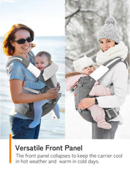 Besrey front-facing summer mesh carrier keeps baby cool on outdoor adventures.