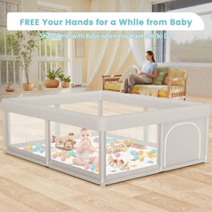Besuhot playpen gate entry for easy access and supervision.